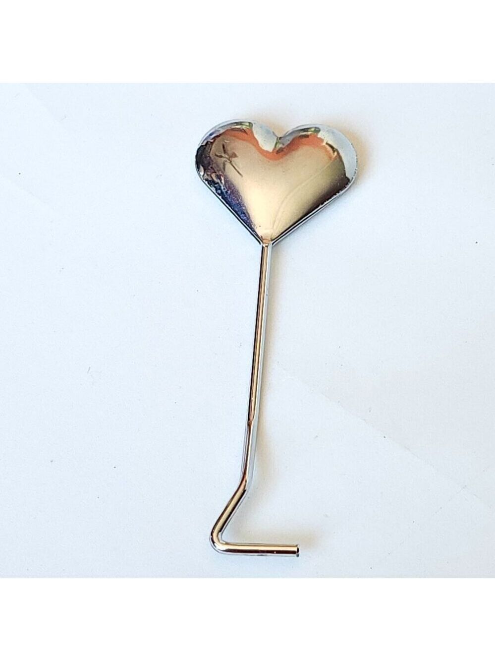 PRETTY Candle Snuffer Metal Heart Motif Candle Accessories Silver Tone